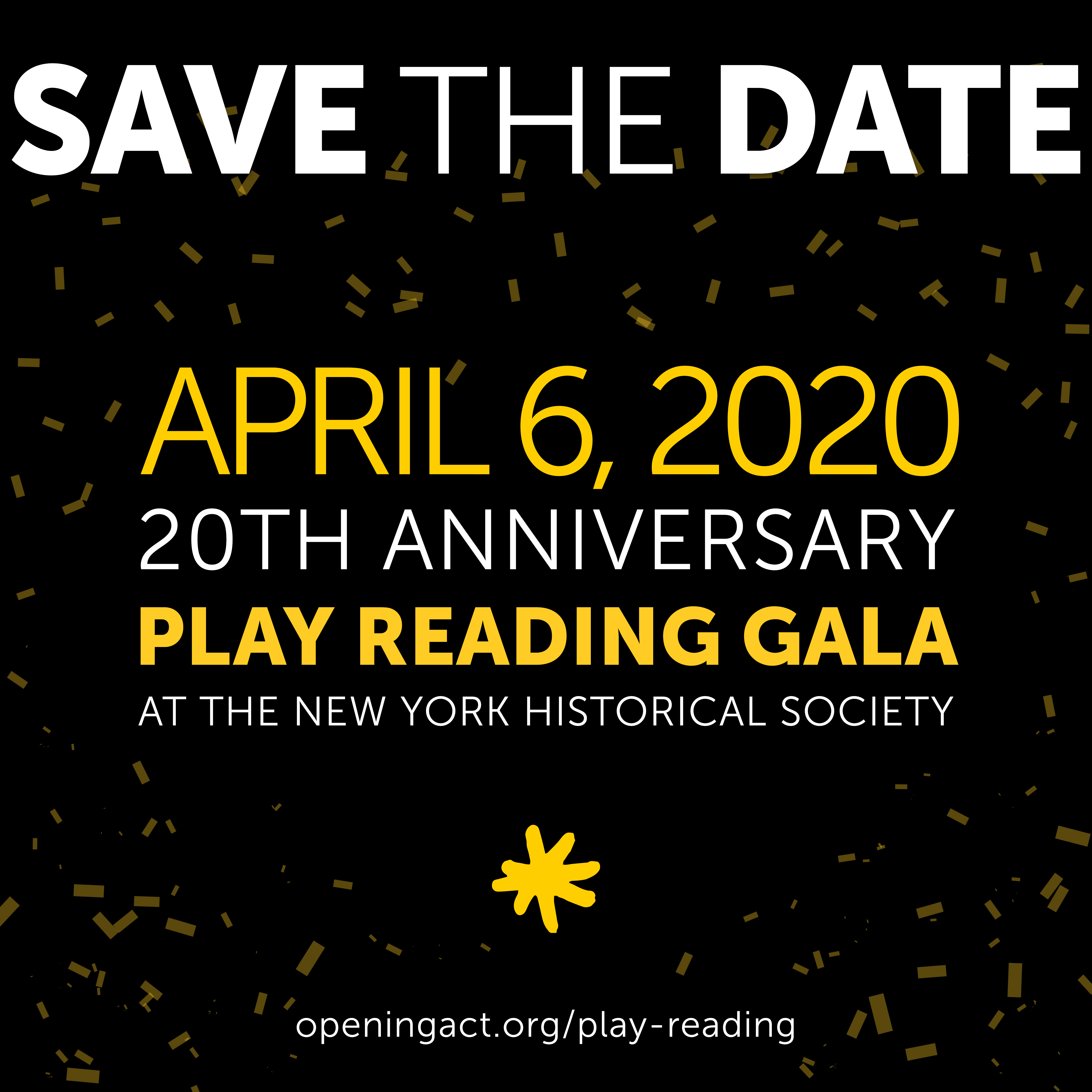 Play Reading Gala April 6